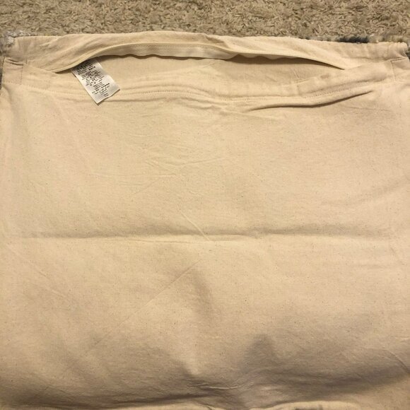 West Elm 20x20 Pillow Cover Wool & Cotton Blend Beige & Gray Geometric Pattern - Picture 4 of 6